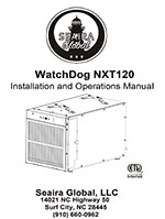 WatchDog NXT120 Dehumidifier Manual