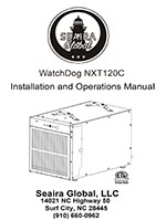 WatchDog NXT120c Dehumidifier Manual