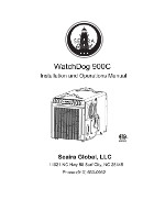 WatchDog 900c Dehumidifier Manual